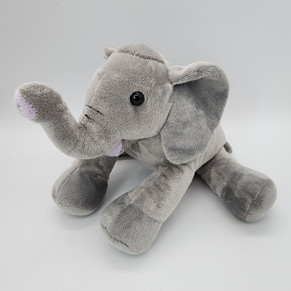 Sonoma Huggable Lavender Ellie Elephant Plush 11" Gray Microwavable Heatable